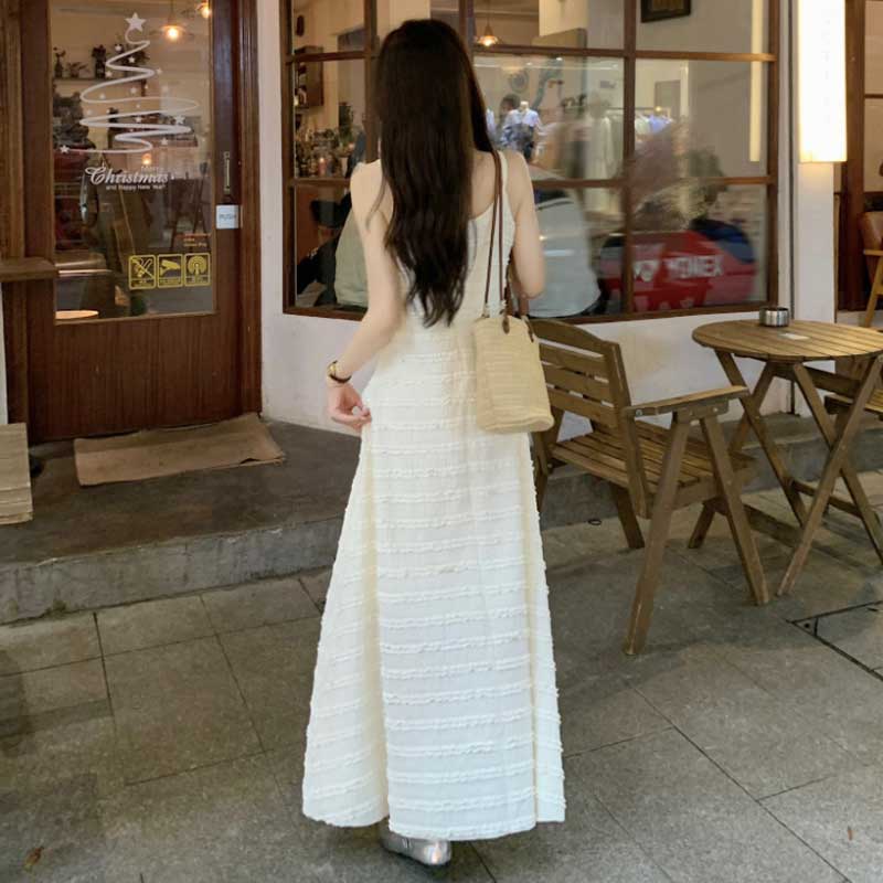 フリンジボーダーキャミワンピース(2colors)