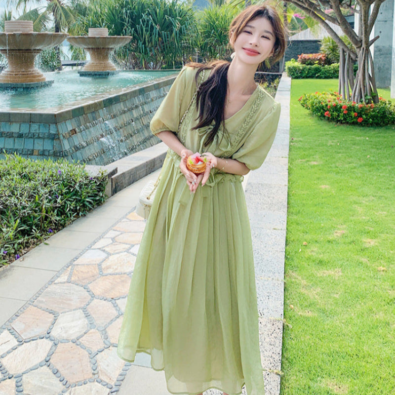 サイドフリルオーバーサイズワンピース