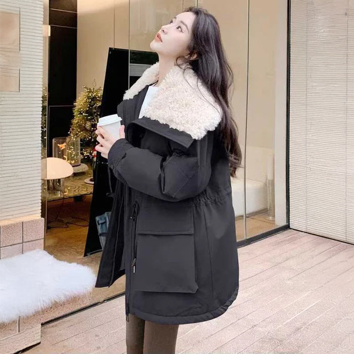 ビックカラー中綿ダッフルコート(2colors)