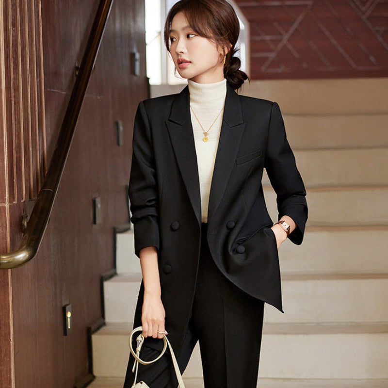 ダブルジャケットパンツスーツ(3colors)