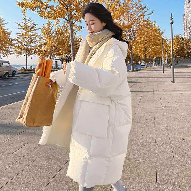 フード付きロングダウンコート(3colors)