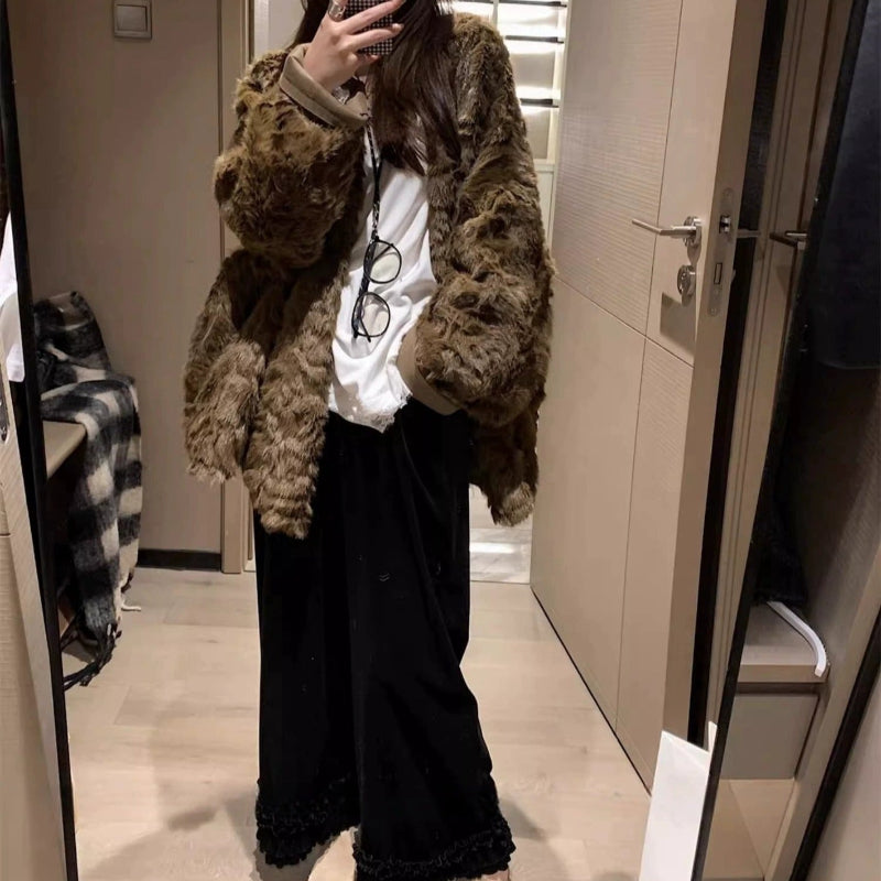 フェイクムートンショートコート(3colors)