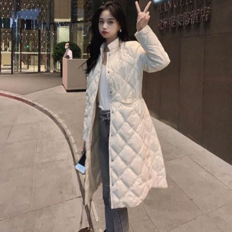 スタンドカラーキルティングコート(2colors)