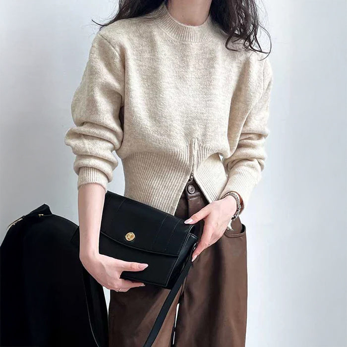 ウエストシェイプジップニット(3colors)