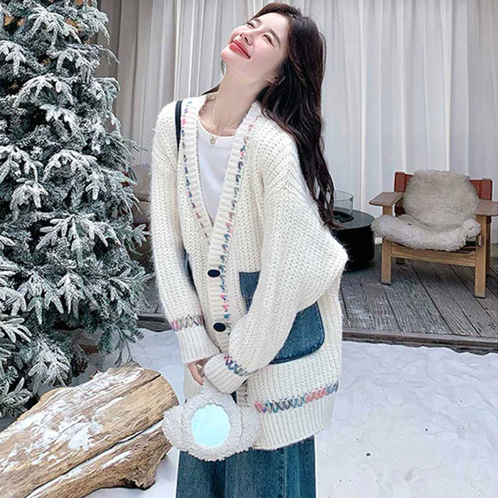 デニムポケットカーディガン