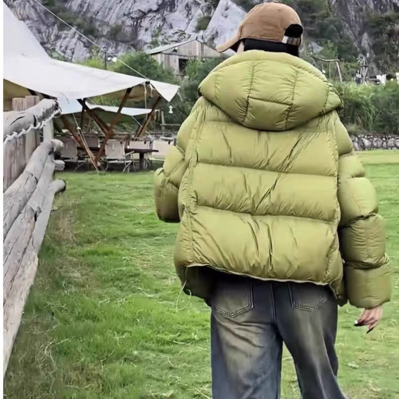 フード付きボリュームダウンジャケット(4colors)