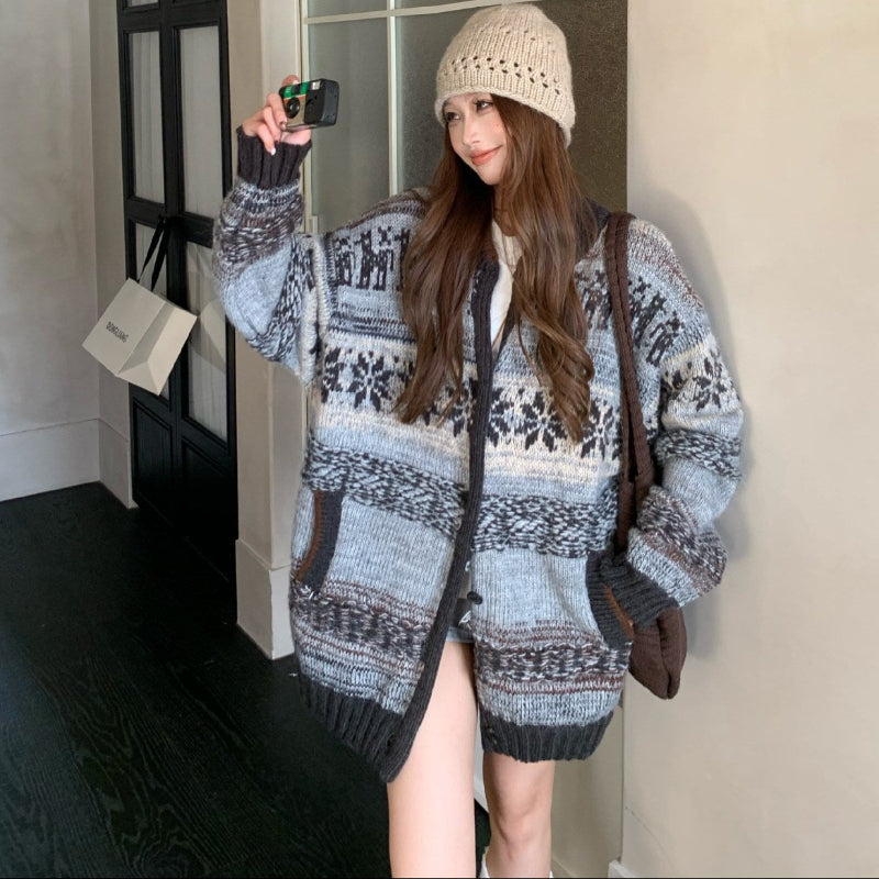 ノルディックカシミヤブレンドカーディガン