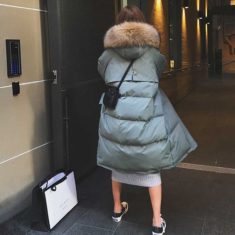 ファー付きフードロングダウンジャケット(2colors)