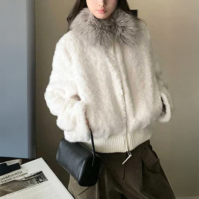 ショート丈ファージャケット(2colors)