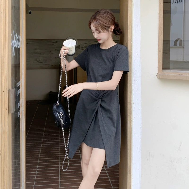 ツイストデザインＴシャツワンピース