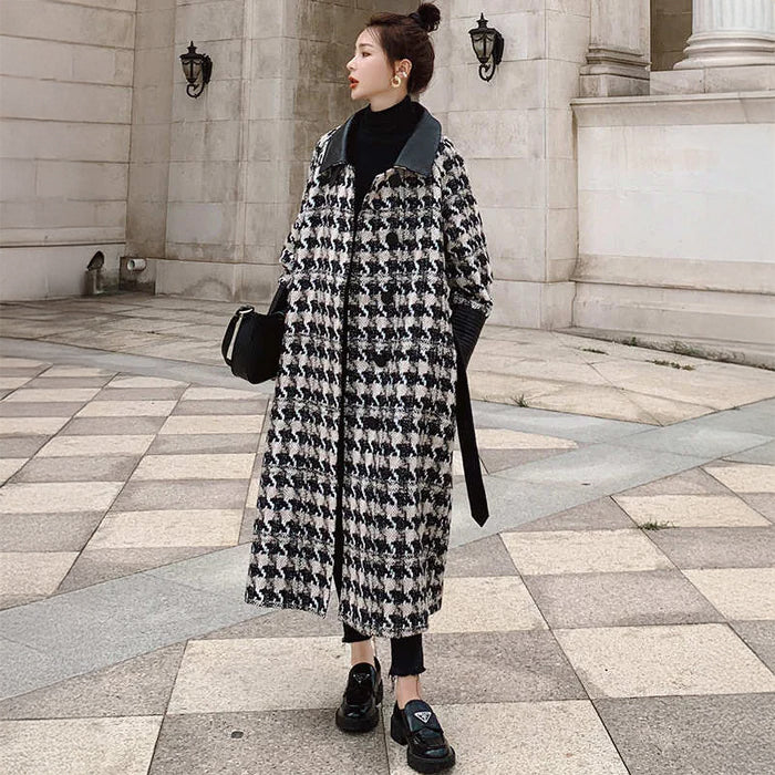 極美品✨シップス トレンチコート ロロピアーナ生地 千鳥格子 グレー×黒 M 極美品✨シップス トレンチコート ロロピアーナ生地 千鳥格子 グレー×黒 M