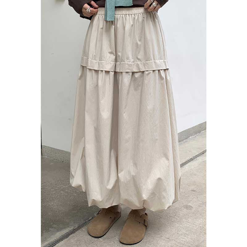 バルーンシルエットマキシスカート(4colors)