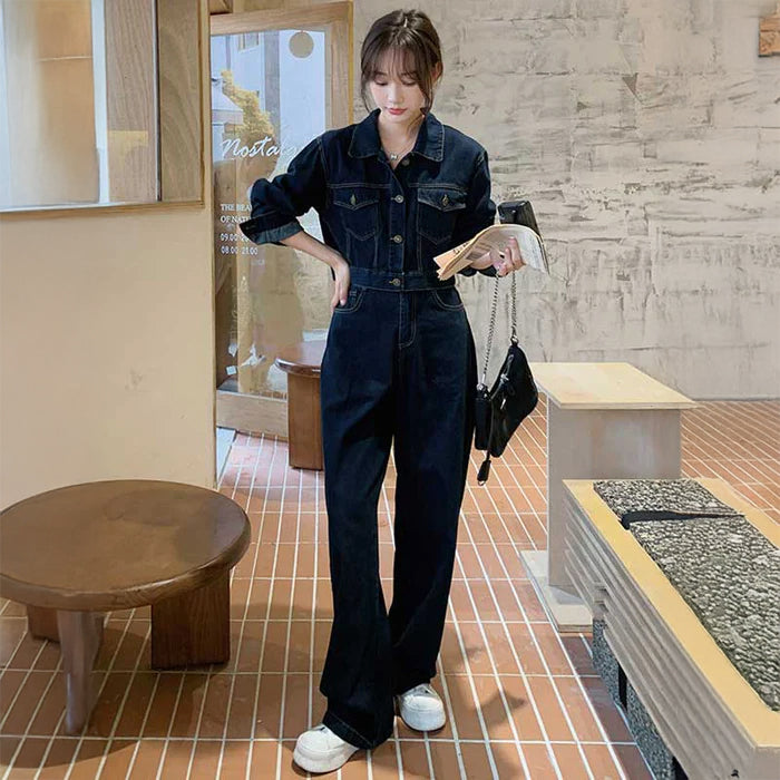 バックスタイルコンシャスデニムセットアップ