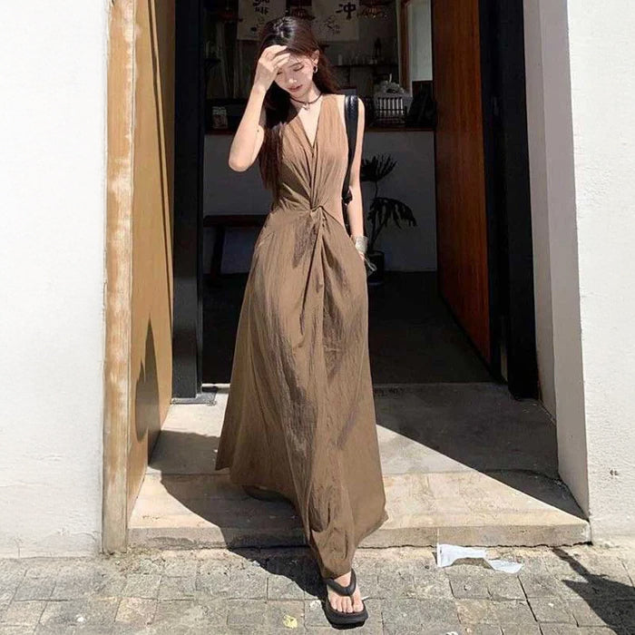 ツイストドレープワンピース