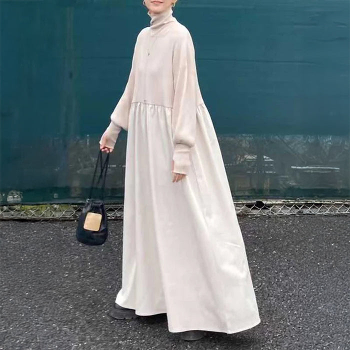 タートルネックドッキング ワンピース(4colors)