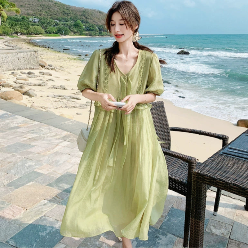 サイドフリルオーバーサイズワンピース