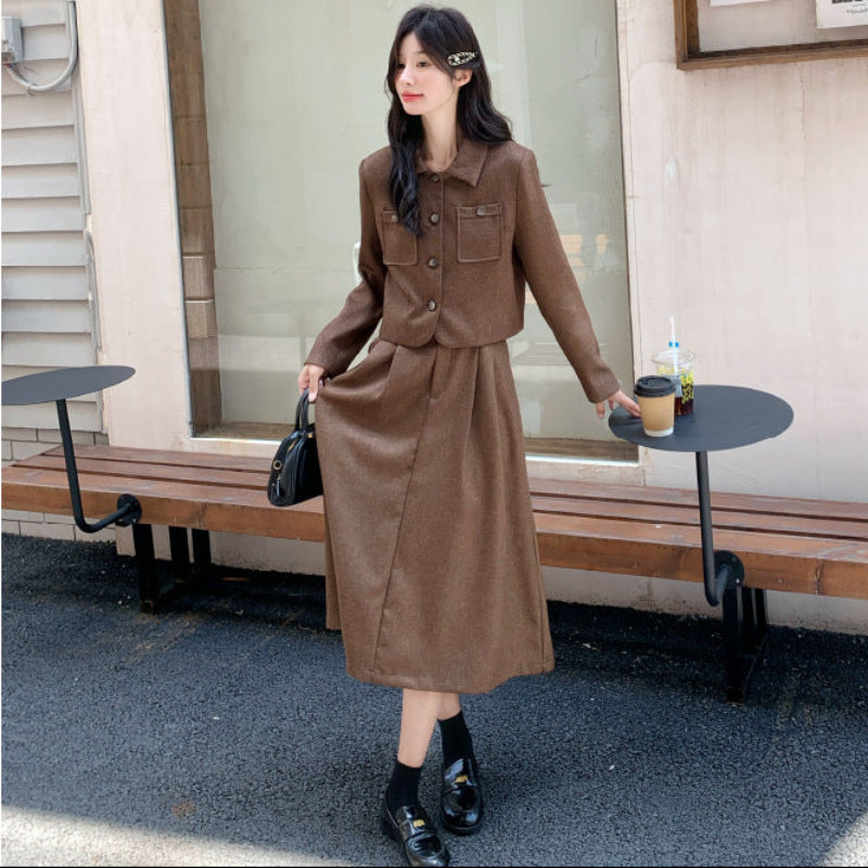 クラシックショートジャケット×スカートセット