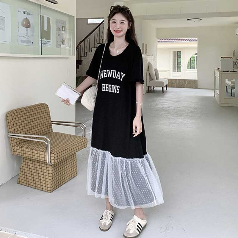 ドッキングロゴTシャツワンピース