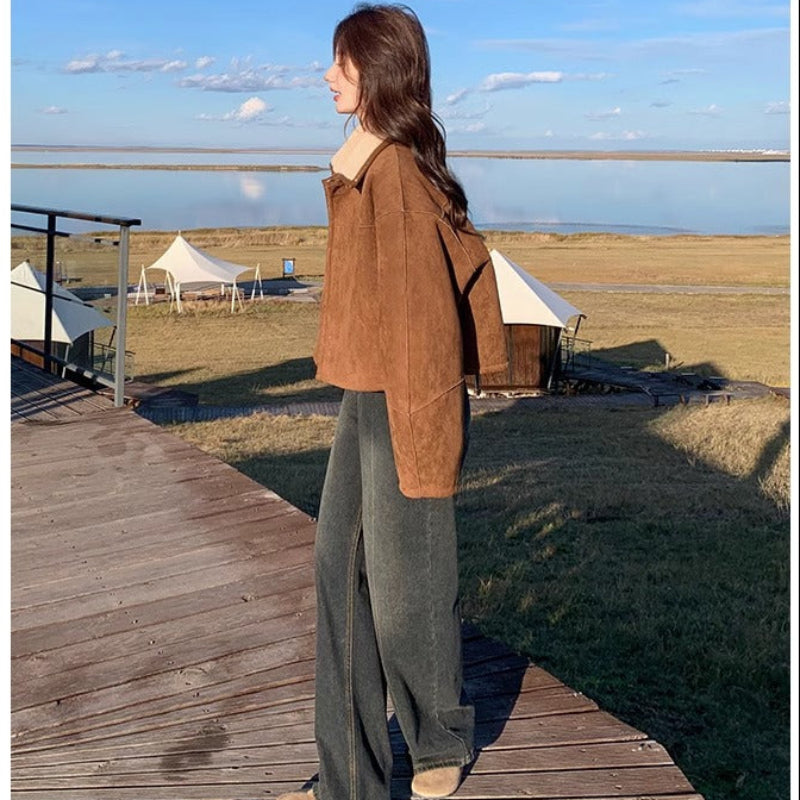 ボアブルゾンリバーシブルジャケット