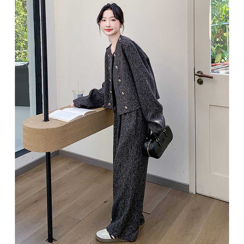 ミックスグレーセットアップ