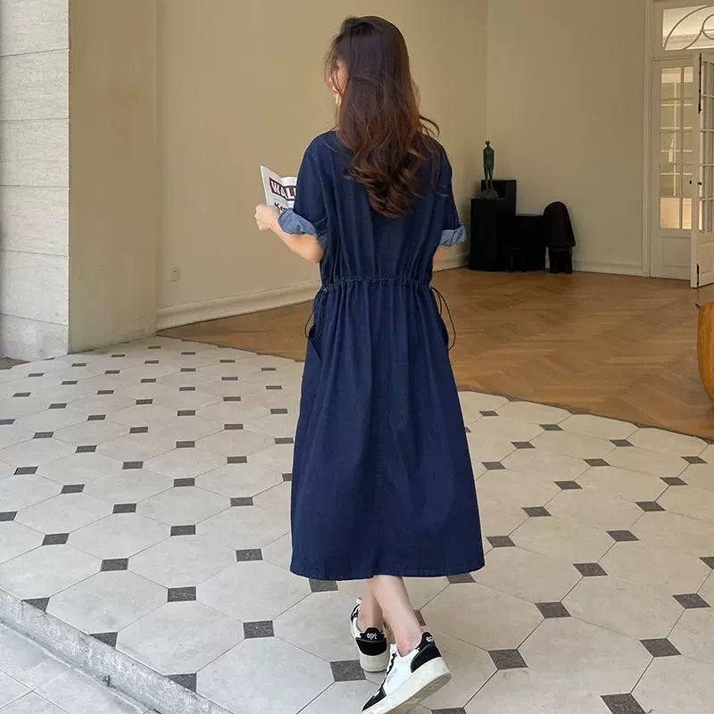 ワークデザインデニムワンピース