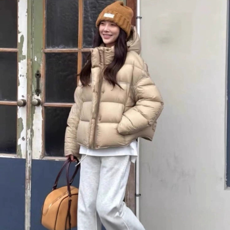 フード付きボリュームダウンジャケット(4colors)