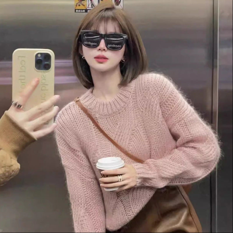 ローゲージケーブルニットセーター(3colors)