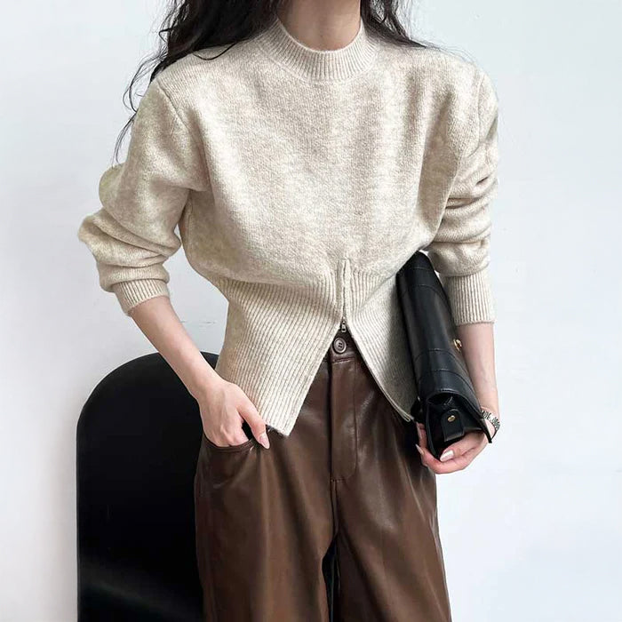 ウエストシェイプジップニット(3colors)