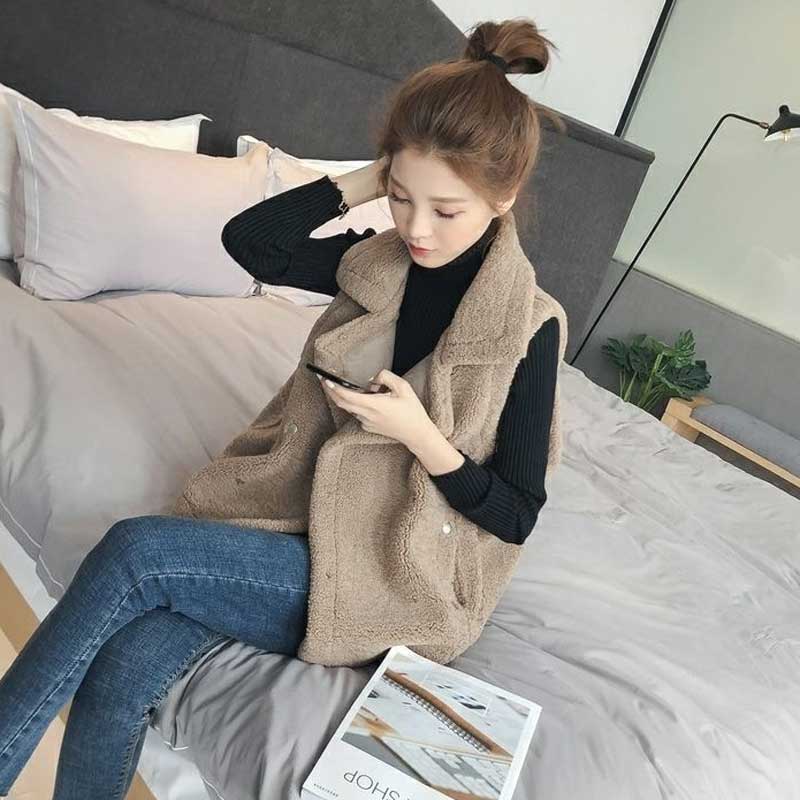 ビッグラペルボアベスト(2colors)