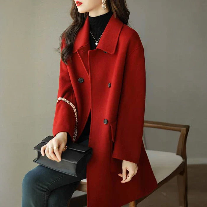 フラップポケット付きミドルコート(4colors)