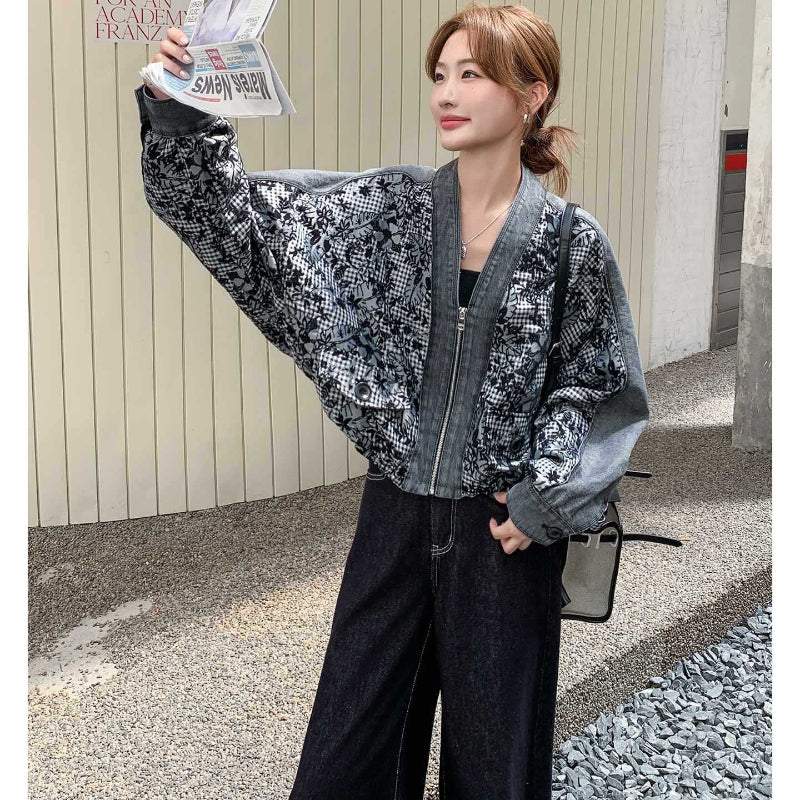 パッチワークショートジャケット