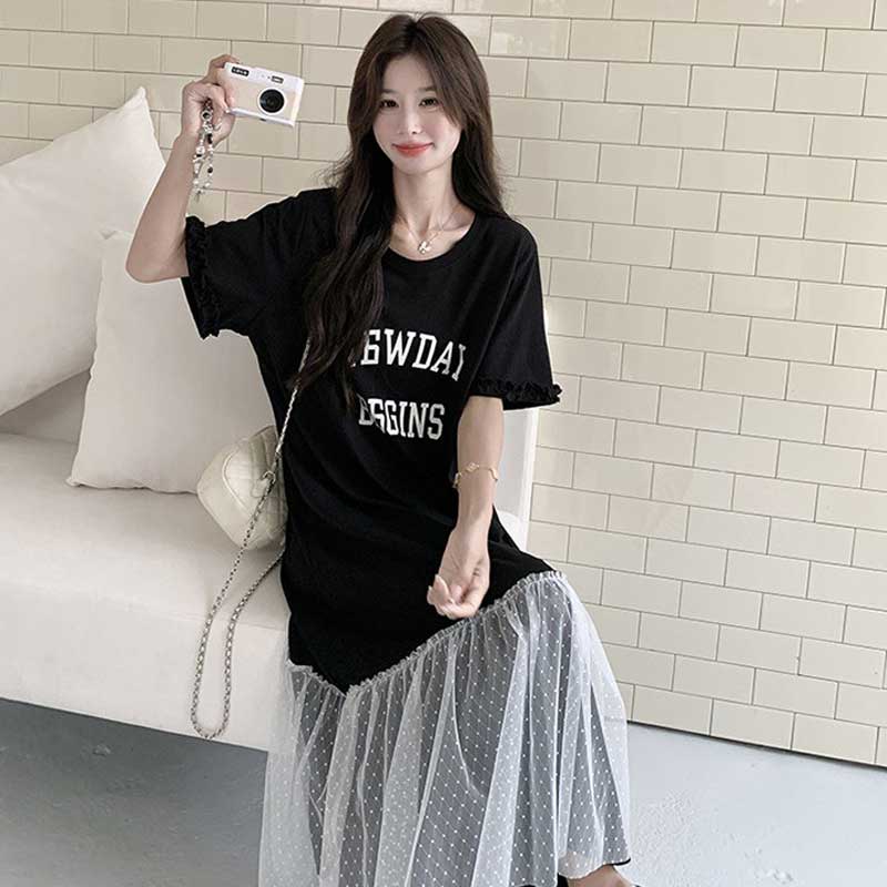 ドッキングロゴTシャツワンピース