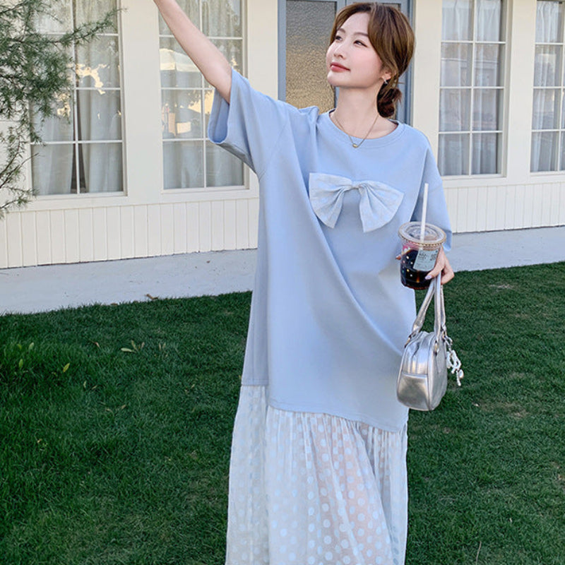 sass&amp;bide サス&amp;バイド　美品　ドットチュニックワンピース　ホワイト marble SUD｜LOTS OF DOT チュニックワンピース - marble SUD(マーブル