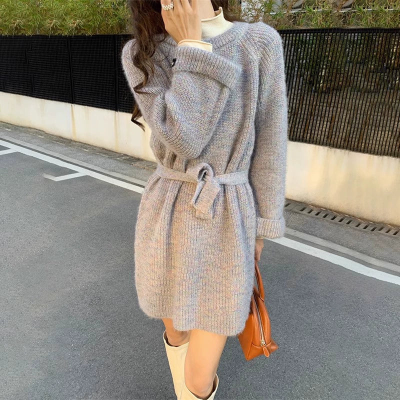 ミックスモヘアショート丈ワンピース(3colors)