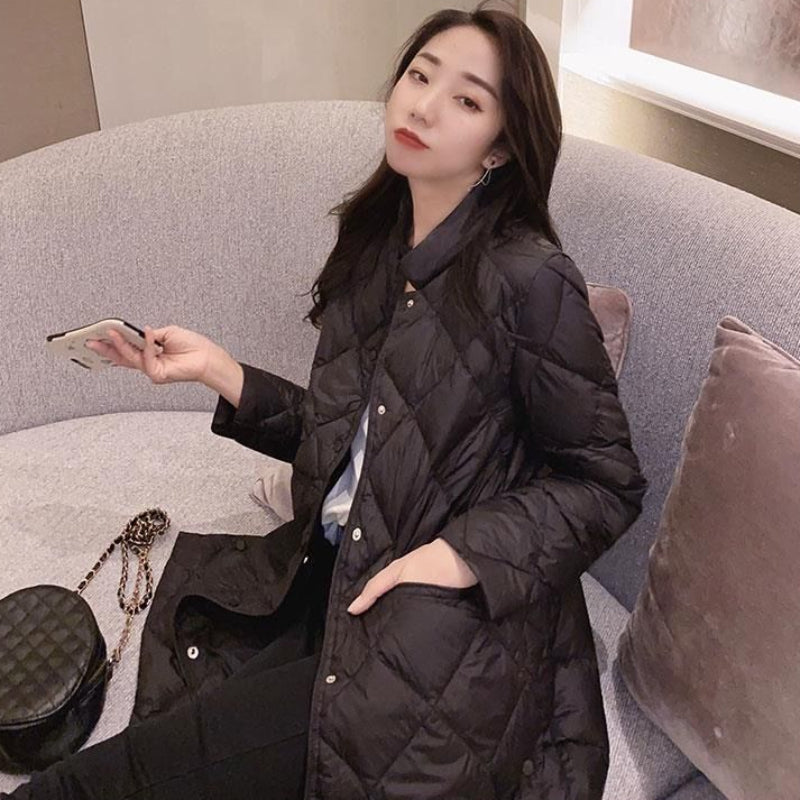 スタンドカラーキルティングコート(2colors)