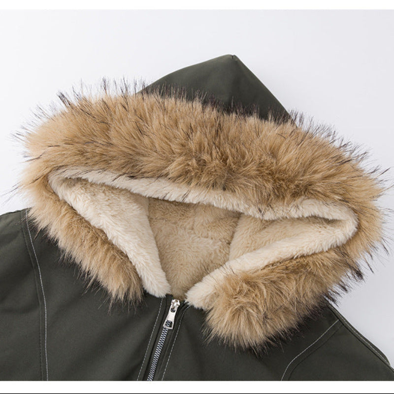 裏ボア付きフードファーブルゾン(2colors)