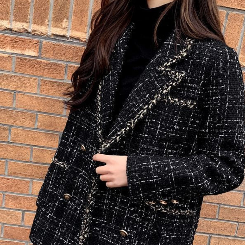ブラックツイードモードジャケット