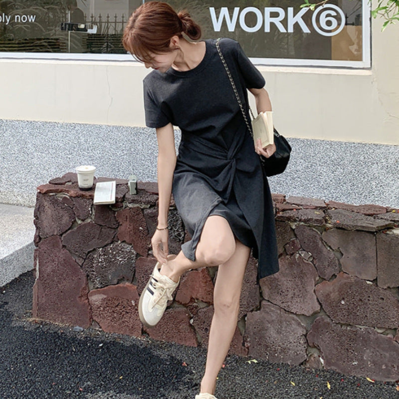 ツイストデザインＴシャツワンピース