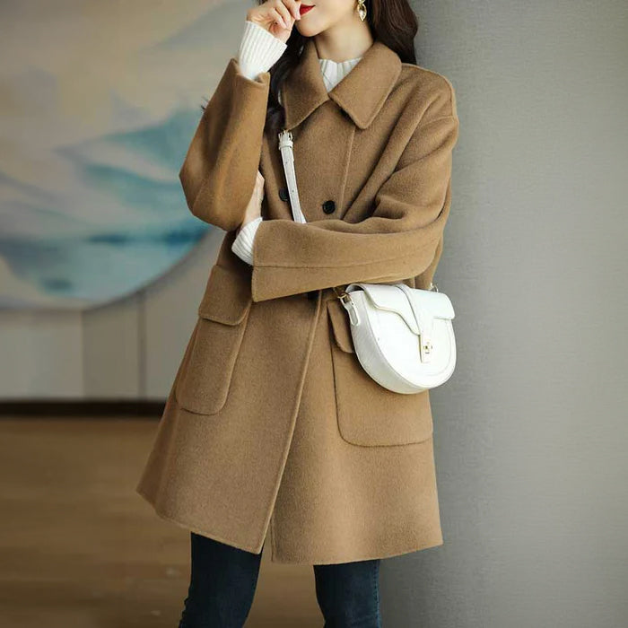 フラップポケット付きミドルコート(4colors)