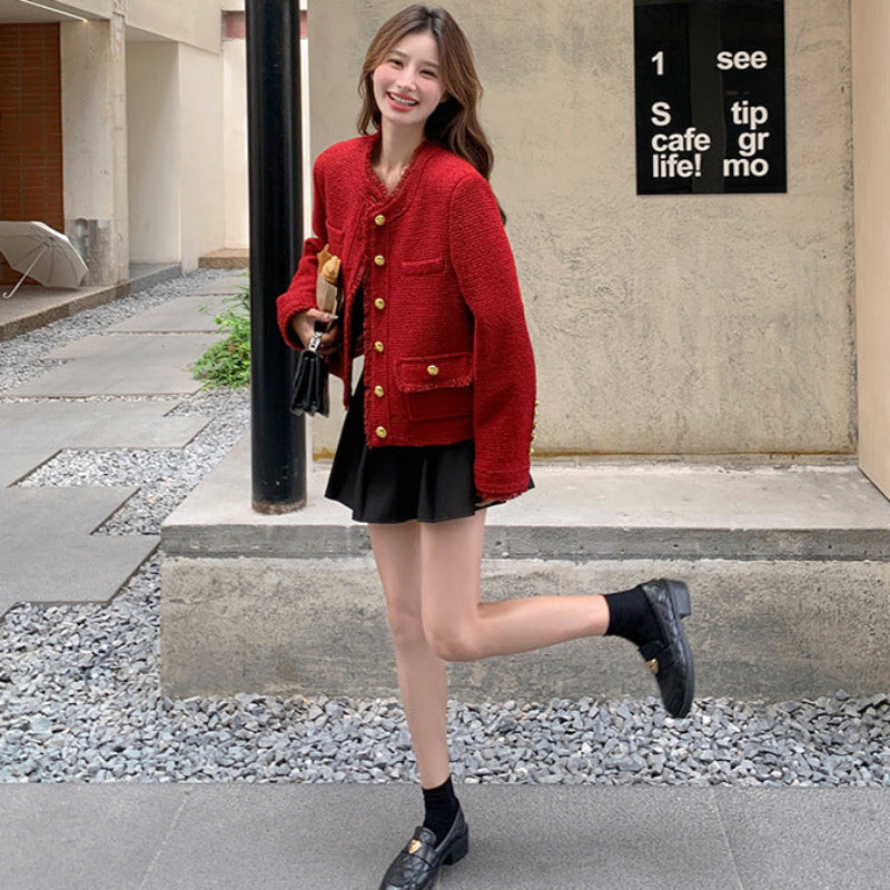 ツイードショート丈ジャケット