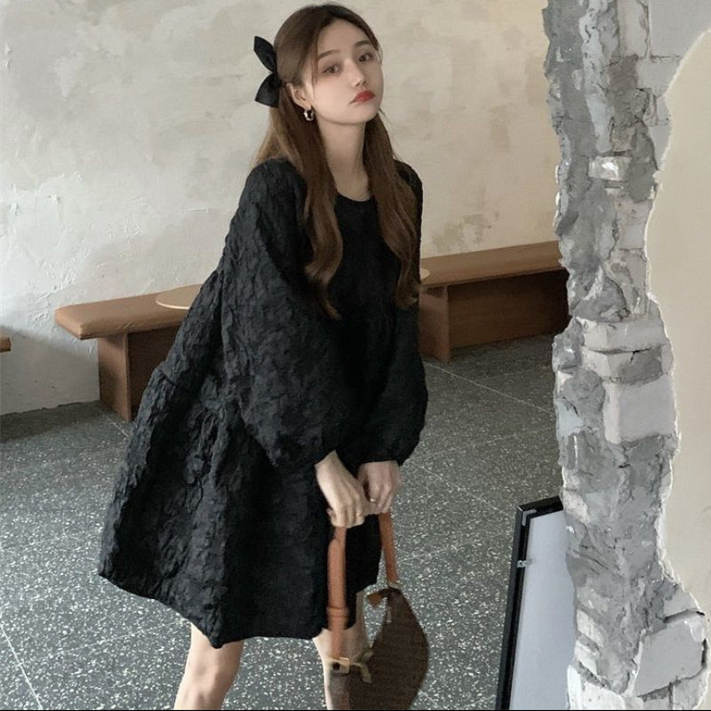 ブラックティアードミニワンピース