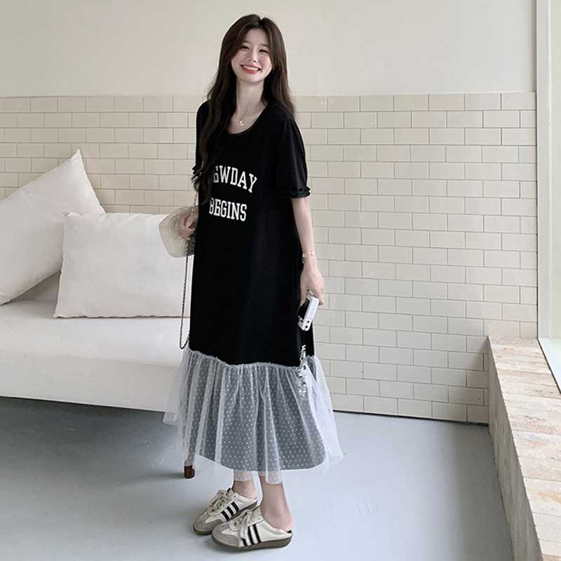 ドッキングロゴTシャツワンピース