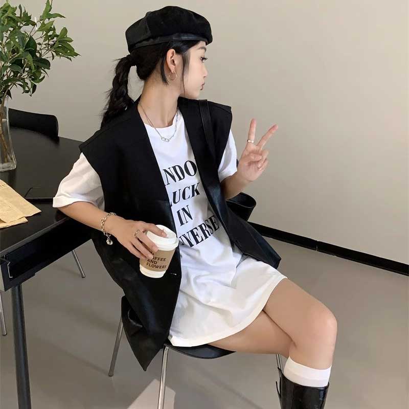 レザーコンビベスト