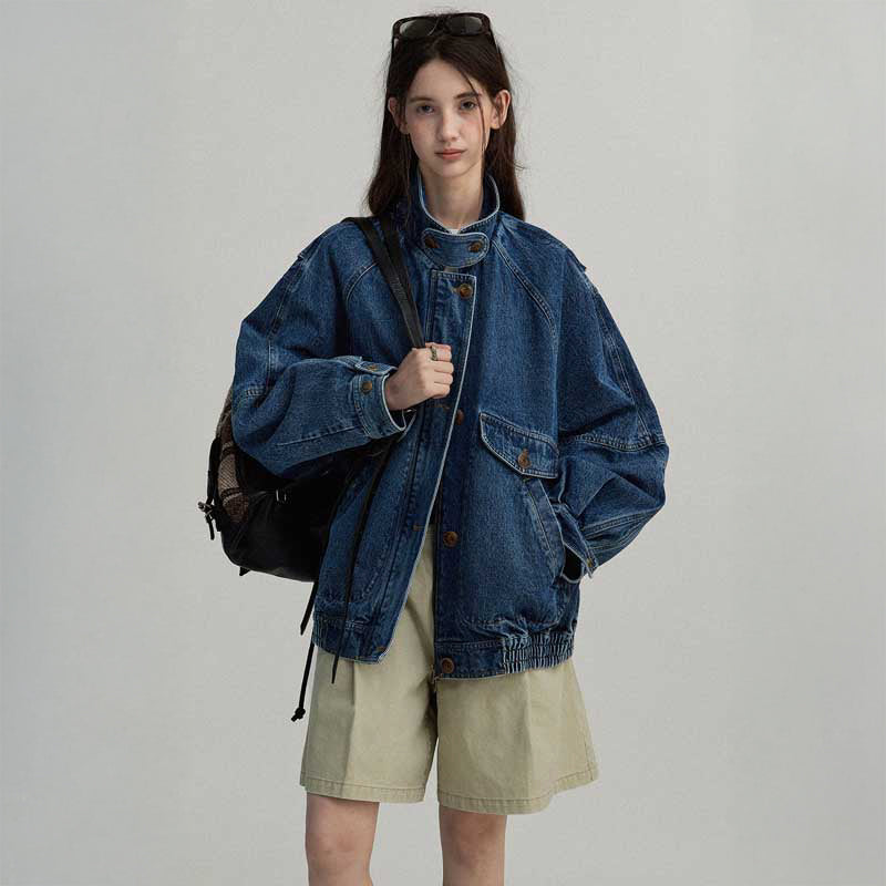 ドロップショルダーデニムジャケット