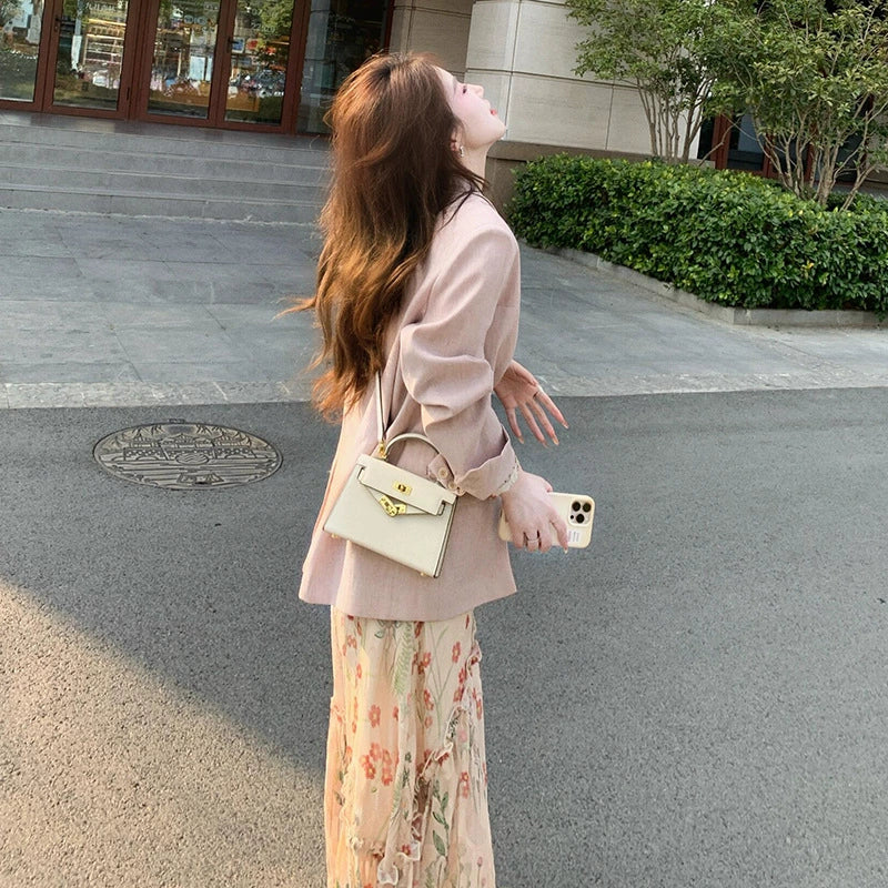 フローラルプリントワンピース