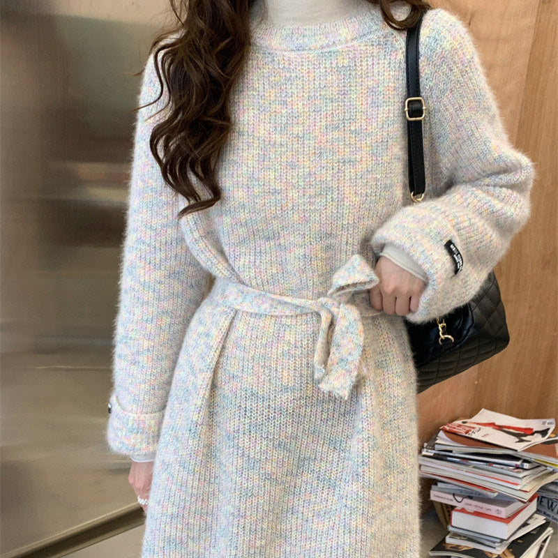 ミックスモヘアショート丈ワンピース(3colors)