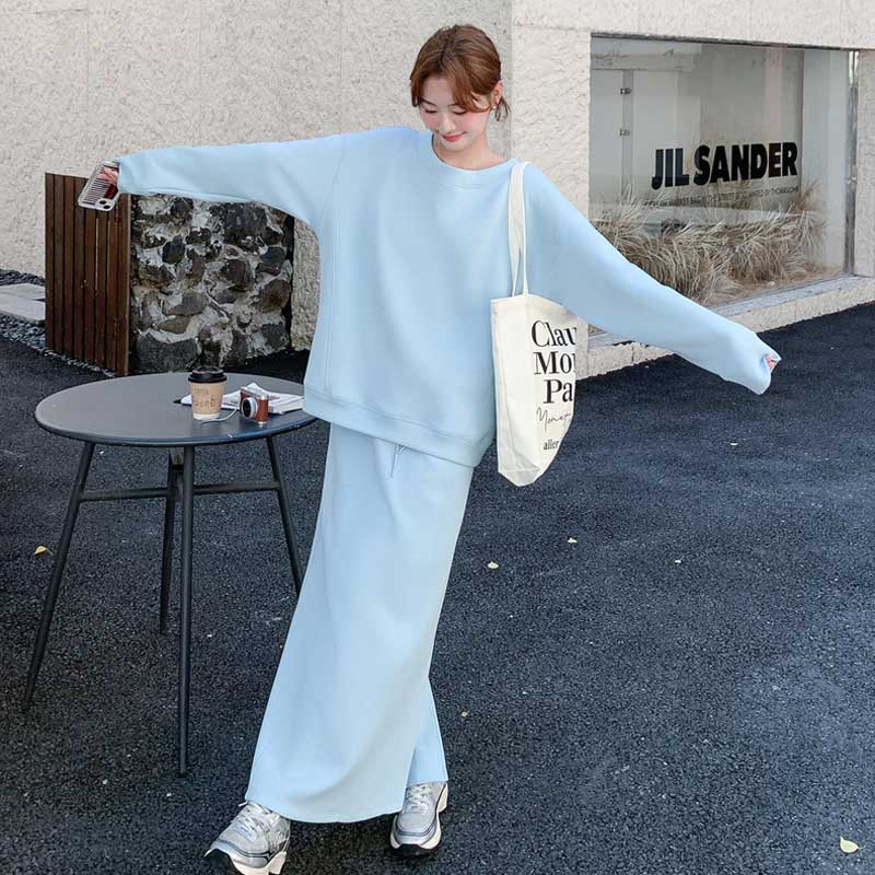 オフショルダースウェットセットアップ