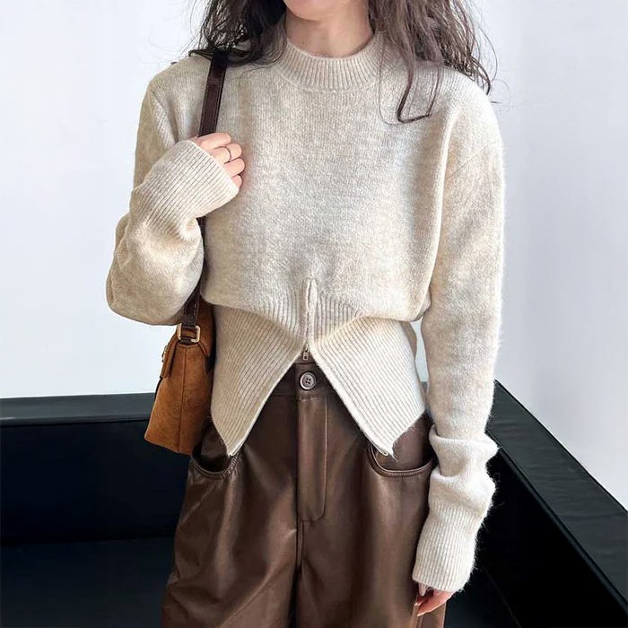 ウエストシェイプジップニット(3colors)