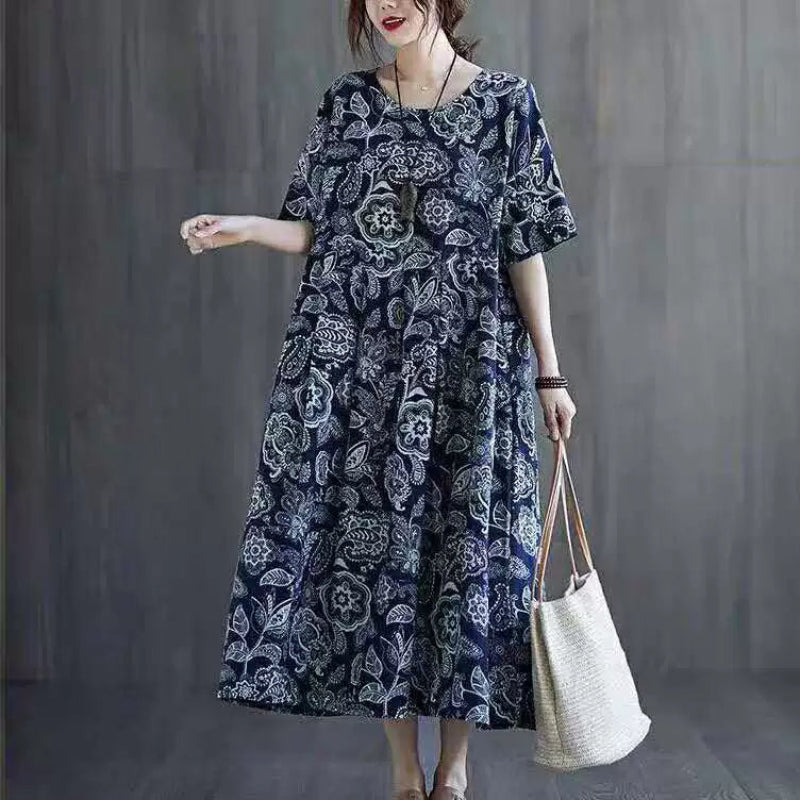 ペイズリープリントワンピース  (2variation)