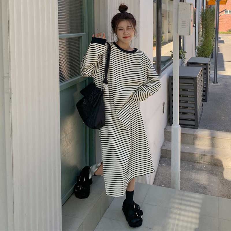 マニッシュボーダーワンピース(2colors)